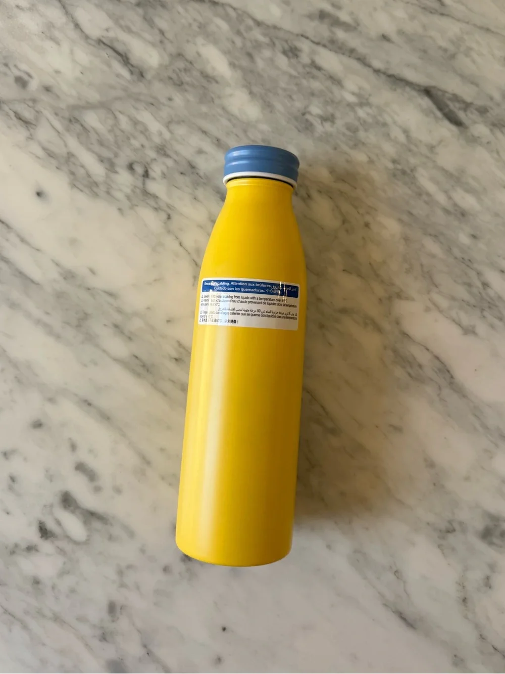 New Yellow Minion 'Bello!' Stainless Bottle with Blue Cap